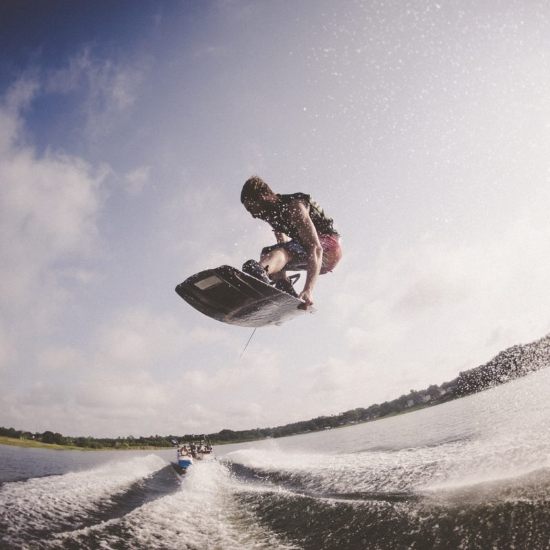Wakeboarding on Lake Granby